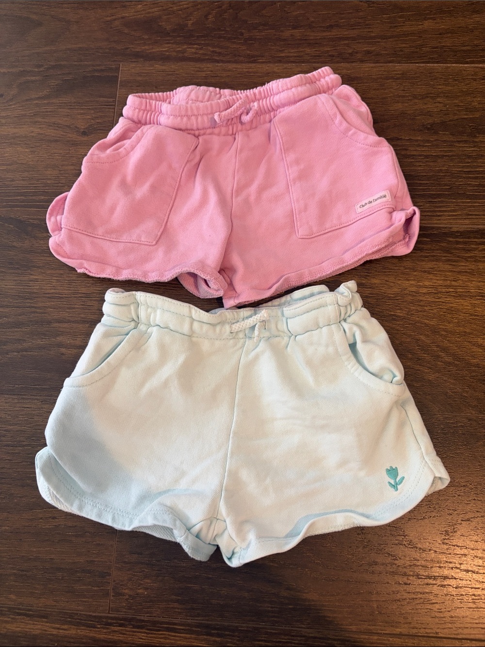 Zara bundle of two shorts Pink and Light Blue Girls Knit Shorts Duo size 5